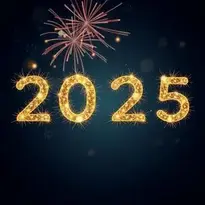 Happy New Year 2025 Wallpaper Background. Add Your Photos