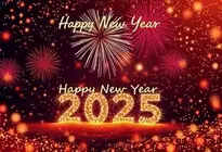 Happy New Year 2025 Wallpaper Background. Add Your Photos