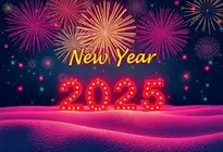 Happy New Year 2025 Wallpaper Background. Add Your Photos