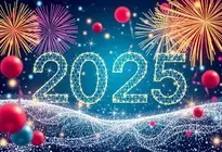 Happy New Year 2025 Wallpaper Background. Add Your Photos