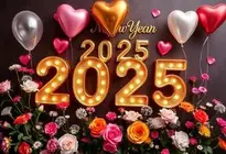 Happy New Year 2025 Wallpaper Background. Add Your Photos
