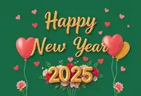 Happy New Year 2025 Wallpaper Background. Add Your Photos