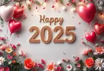 Happy New Year 2025 Wallpaper Background. Add Your Photos