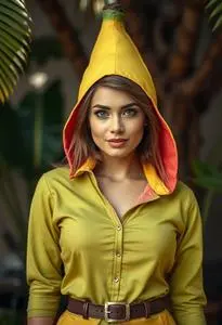 Chiquita Banana Woman Costume face swap