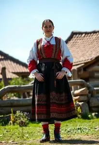 Bulgarian Folk Costume face swap
