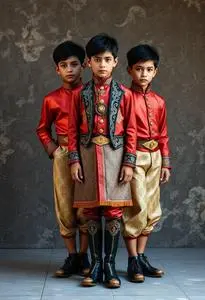 Trio Costume Boy face swap