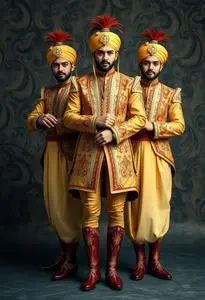 Trio Costume Male Fancy Dress face swap