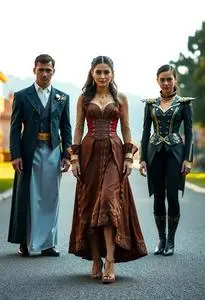 Trio Movie Character Costume face swap