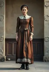 Victorian Housekeeper Costume face swap