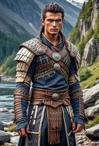 Fierce Northern Warrior Costume face swap