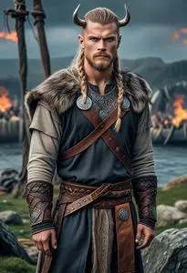 Adult Viking Costume Male face swap
