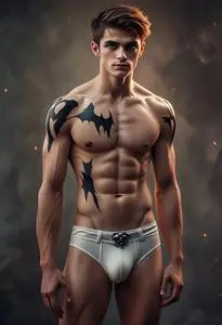 Shirtless Halloween Costume Boy face swap