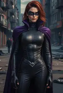 Super Villain Costume Female face swap