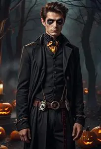 Trio Halloween Costume Male face swap