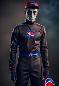 Pepsi Man Costume face swap