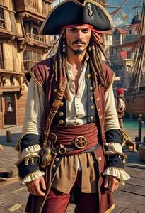Pirate Costume Historically Accurate face swap