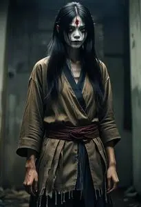 Kuchisake Onna Halloween Costume face swap