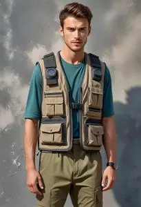 Cooling Vest Man face swap