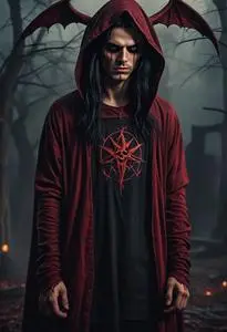 Halloween Satanic face swap