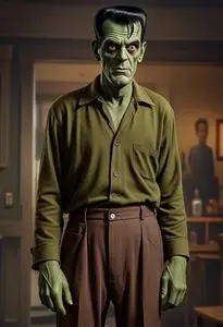 Herman Munster face swap