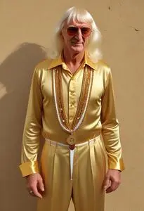 Jimmy Savile Fancy Dress face swap