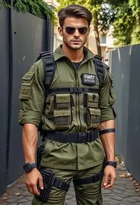 Man Swat Fancy Dress face swap