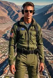 Mile High Pilot Adult face swap