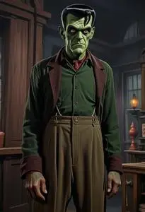 Munsters Herman Munster face swap