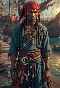 Somali Pirate Outfit face swap