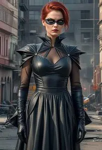 Super Villain Dress face swap