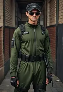 Swat Fancy Dress face swap