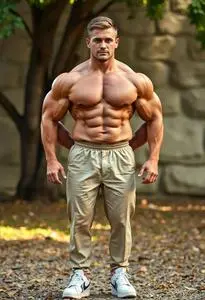 Bodybuilder Costume face swap