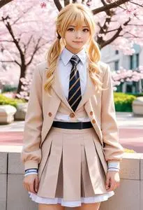 Your Lie April Cosplay face swap