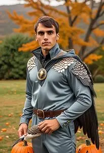 Peregrine Falcon Halloween Costume face swap
