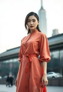 Model Dress Shanghai Modern face swap