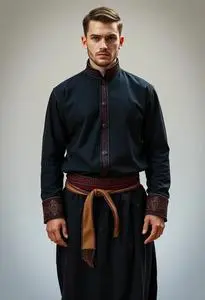 Russian Traditional Clothing Male face swap