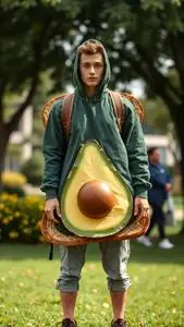 Avocado Toast Costume Millennials face swap