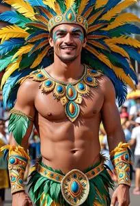 Rio Carnival Costume Male face swap