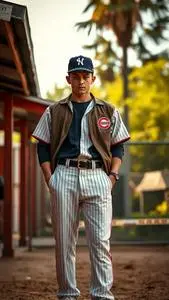 Benny Rodriguez Sandlot Outfit face swap
