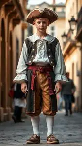 Christopher Columbus Costume Boy face swap