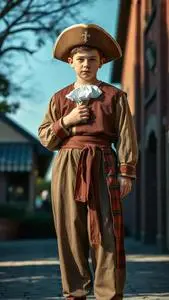 Christopher Columbus Costume Boy face swap