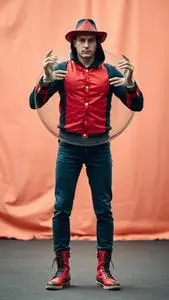 Circus Human Cannonball Costume face swap
