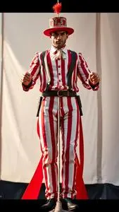 Circus Tightrope Walker Costume face swap