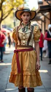 Calamity Jane Fancy Dress Costume face swap