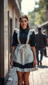 Crossdress Maid Outfit face swap