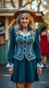 Dolly Parton Kenny Rogers Fancy Dress face swap
