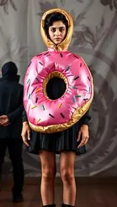 Donut Costume Fancy Dress face swap