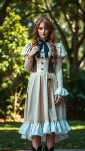 Elizabeth Liones Cosplay Outfit Fancy Dress face swap