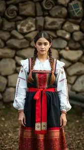 Estonian Folk Costume face swap