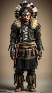 Fierce Northern Warrior Costume face swap